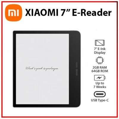 (New) 7" Xiaomi E-reader 2GB RAM + 64GB ROM E-Ink Dual Battery Android E-book - Image 1 of 4