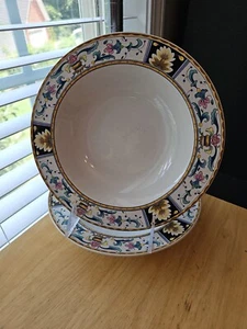 Lote de 2 cuencos de sopa con borde 8 1/4" Florentia de Savoir Vivre  - Imagen 1 de 5