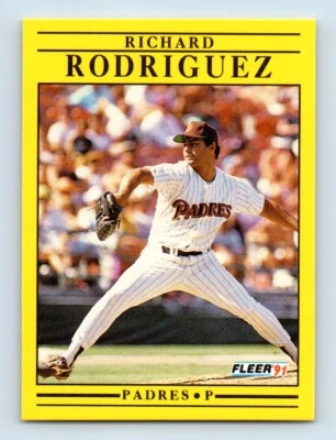 1991 Fleer Rich Rodriguez Rookie San Diego Padres #541 - Image 1 of 2