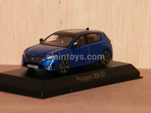 PEUGEOT 308 GT 2021 Vertigo Blue NOREV 1/43 Réf 473933 - Imagen 1 de 4
