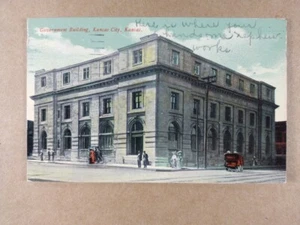 Postal del edificio del gobierno Kansas City KS 1911 - Imagen 1 de 2