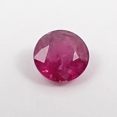Natural 0.30 carat 4.04 mm Round Red Pinkish Color Ruby Precious Gemstone, L16 - Image 1 of 4