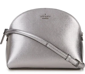 Kate Spade NY Cameron Street Large Hilli Leather Crossbody Bag 💯 Anthracite NWT - Picture 1 of 11