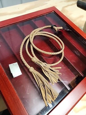 Chicos Roary Tie Cinturón Cuero Trenzado Neutro Talla M/L Nuevo Con Etiquetas Foto 1 de 4