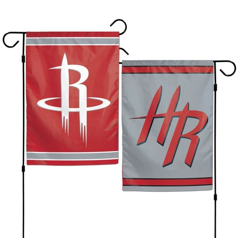 HOUSTON ROCKETS 12"X18" 2 SIDED GARDEN FLAG BRAND NEW WINCRAFT Cover