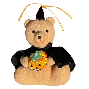 RUSS BERRIE 5” Mini Halloween Bear Plush Witch Hat Cape Pumpkin Miniature - Picture 1 of 14