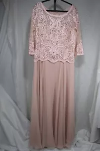 Cinderella Divine Womens Sequin & Beaded Lace Bodice Long Evening Dress, 4XL - Picture 1 of 12