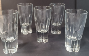 Set Of 5 Crystal Shot Glasses Marked Italy 3 3/4"