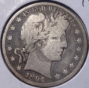 Medio dólar barbero 1894 - Imagen 1 de 2