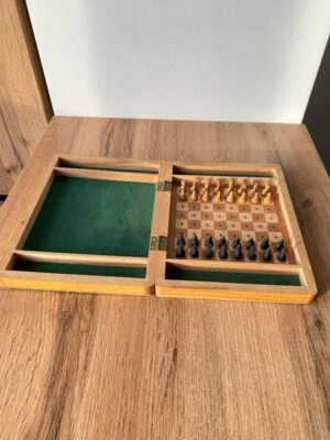 Rare Travel Chess Handmade wooden USSR #1852 - Image 1 of 4