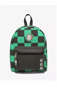 NWT Demon Slayer Tanjiro Cosplay Mini Backpack Aniplex Kimetsu No Yaiba - Picture 1 of 4