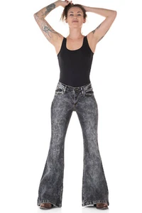 Comycom Damen Jeans Schlaghose »STAR BLACK J.« - Bild 1 von 8