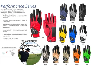 MEN'S ZERO FRICTION COMPRESSION GOLF GLOVE-ONE SIZE FITS ALL-13 COLORS LH & RH - Picture 1 of 15