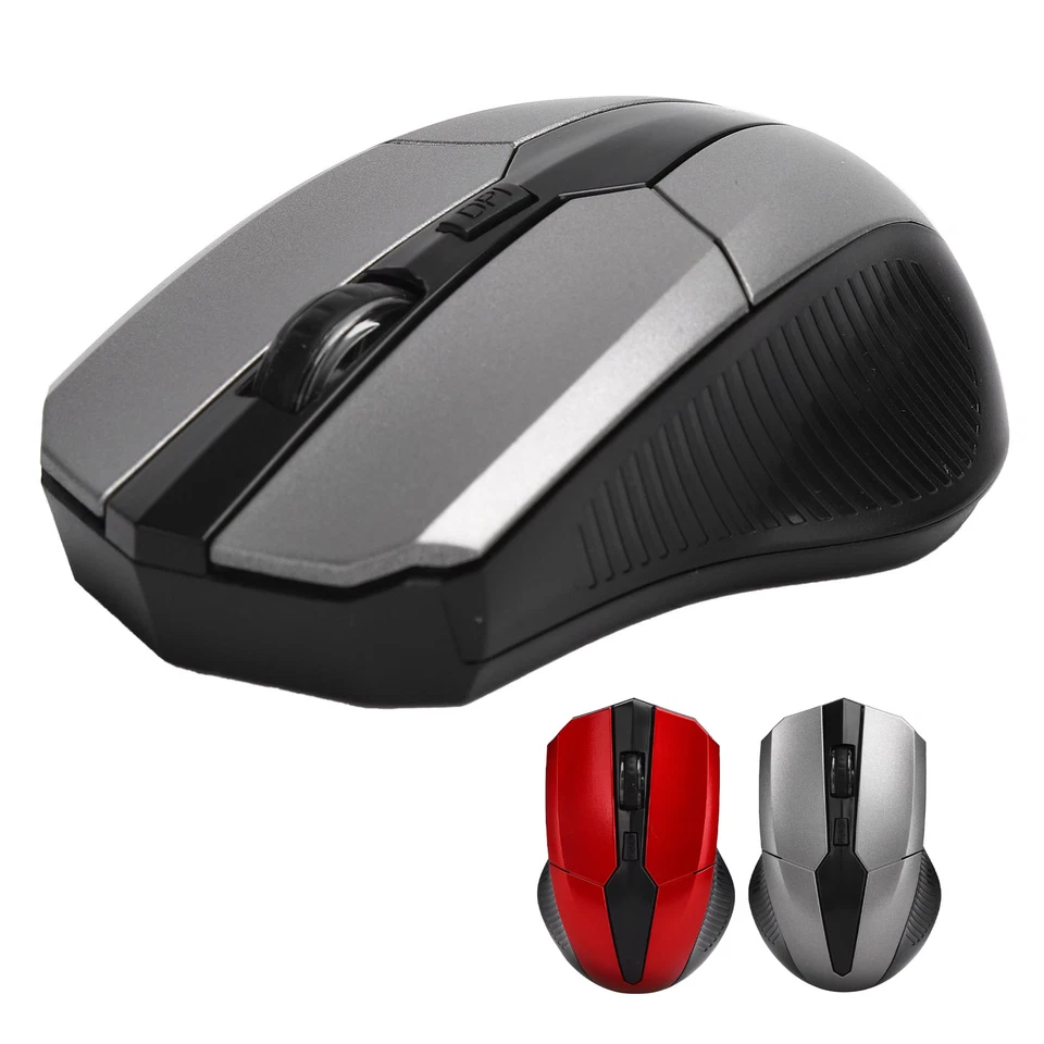 Wireless Mouse 2.4GHz 4 Keys Optical Mice With USB Receiver Computer Accesso  - Image 1 of 4