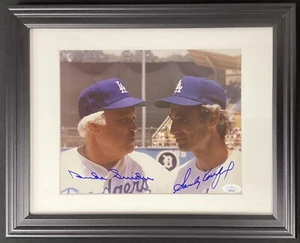 Sandy Koufax Signed Photo 8x10 LA Dodgers HOF Duke Snider Autograph Framed JSA - Picture 1 of 10