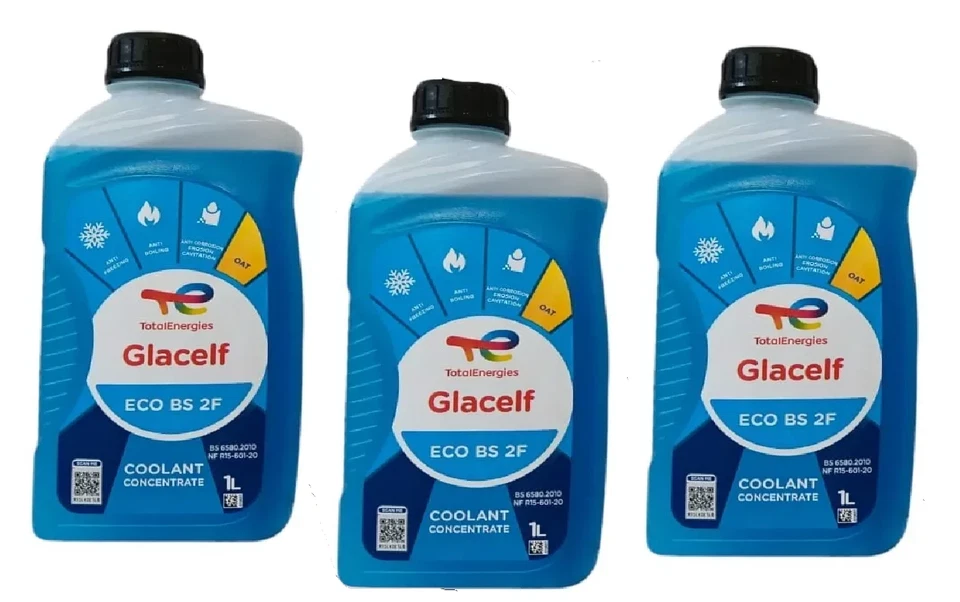 3 LITRI LIQUIDO ANTIGELO BLU CONCENTRATO PER RADIATORI TOTAL GLACELF ECO BS 2F