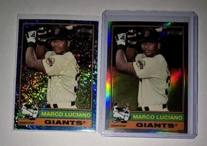 2x Marco Luciano - Giants - Blue Sparkle+chrome - Sp - MLB Topps Heritage 2025 - Bild 1 von 1