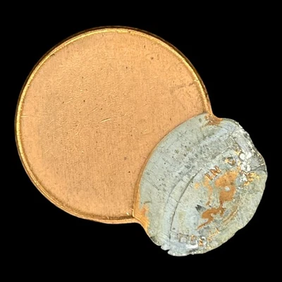 Off Center Struck Error Cent Lincoln Penny Genuine Mint Error Strike - Image 1 of 2