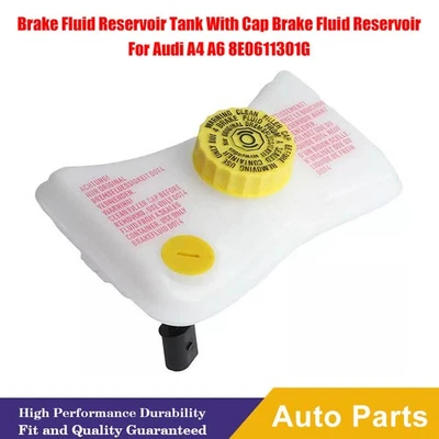 Fluid Reservoir Tank With Cap Brake Fluid Reservoir For Audi A4 A6 8E0611301G - Image 1 of 4