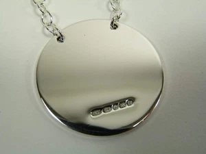 BROADWAY & Co - Sterling Silver - Heavyweight DECANTER / Wine Label - UNENGRAVED - Picture 1 of 5