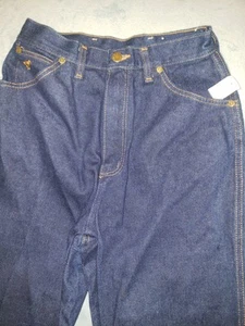 New* Vintage Wrangler Jeans Boys 10 Blue Bootcut No Fault Denim USA 1980s - Picture 1 of 6