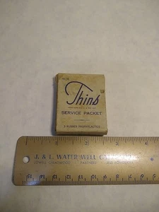 Vintage Army WWII THINS SERVICE PACKET Condom Package Authentic Original - Picture 1 of 8