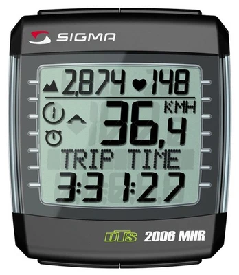 SIGMA BC2006MHR DTS Wireless Bicycle Speedometer with Heart Rate Monitor and - Image 1 of 4