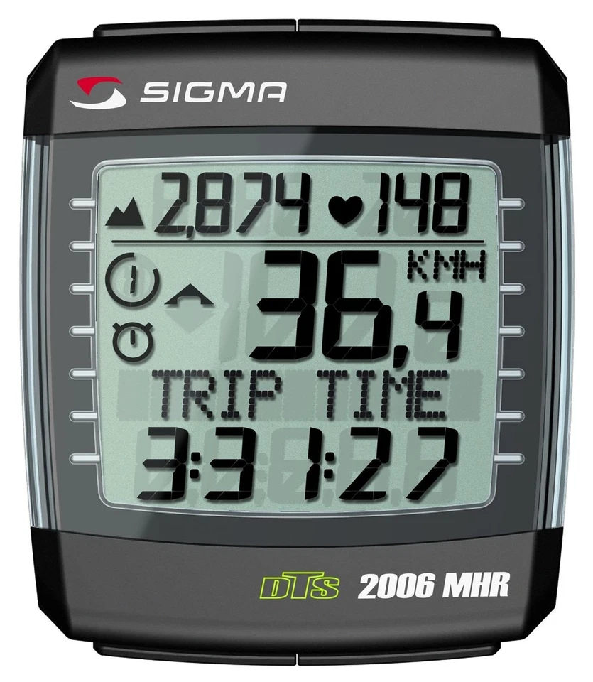 SIGMA BC2006MHR DTS Wireless Bicycle Speedometer with Heart Rate Monitor and - Image 1 of 4