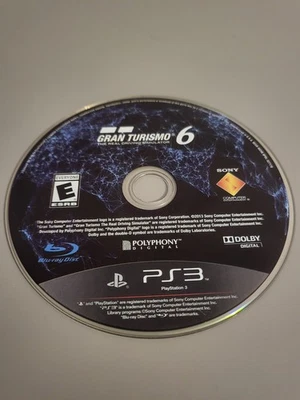 Gran Turismo 6 Suelto Sony PlayStation 3, 2013, Disco Solo Probado y Funcionando Foto 1 de 2