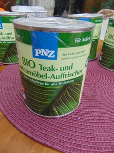 PNZ BIO Teak und Gartenmöbel Auffrischer 0,75L Holzpflege Möbel 4 Dosen a. 075 L - Bild 1 von 3