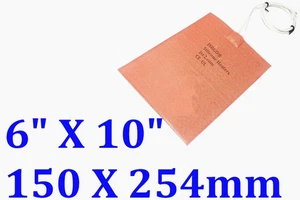 Almohadilla térmica de silicona universal CE UL JSRGO 6" X 10" 150 X 254MM 300W - Imagen 1 de 12