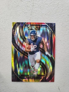 2024 Panini Select - Premier Level D.J. Moore #151 Red & Yellow Shock Prizm NM - Picture 1 of 2