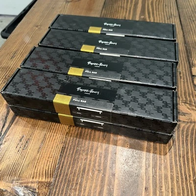 Buster + Punch London Brass Double-Sided Cross Knurl Medium Pull Bar 2-Pack New - Image 1 of 4