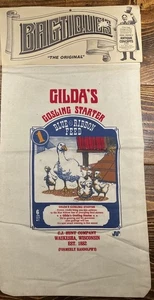 De Colección Bagtiques GILDA'S GOSLING STARTER Cinta Azul Muselina Bolsa de Alimentación Pollitos Terneros - Imagen 1 de 5