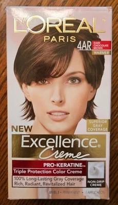 L'Oreal Paris Excellence Crema Color de Cabello Permanente 4AR Tinte Marrón Chocolate Oscuro Foto 1 de 2