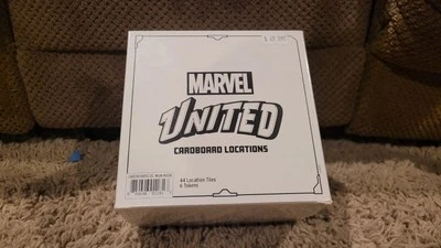 Marvel United Cardboard Locations Kickstarter 44 Tiles 6 Tokens Sealed Box New - Image 1 of 2