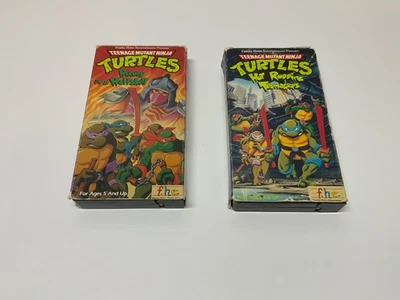VHS Teenage Mutant Ninja Turtles - Heroes in a Half Shell + Hot Rodding Teenager - Image 1 of 4