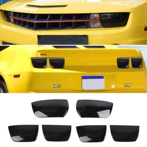 Kit de ajuste de cubierta de lámpara de luz trasera de faro negro ahumado para Chevy Camaro 2010-2013 - Imagen 1 de 18