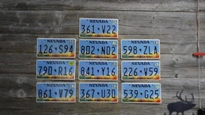 10 Nevada Home means Nevada embossed license plates NV mountains for display!!!! - Picture 1 of 1
