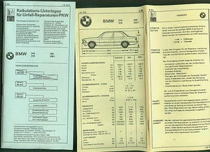 BMW 316 318 320 320i DAT reparaciones pieza de repuesto equipamiento lista de precios 1979/80 - Imagen 1 de 1