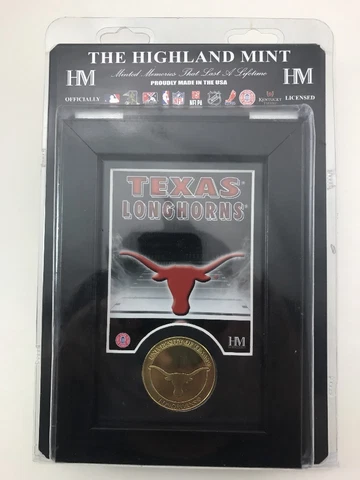 Highland Mint Texas Longhorns 5" x 7" Bronze Coin Mini Mint - NCAA CLC Cover