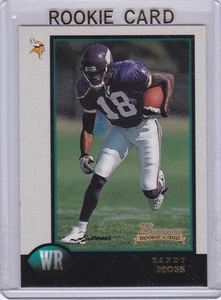 RANDY MOSS 1998 Bowman NFL RC Minnesota Vikings FOOTBALL ROOKIE CARD Patriot #88 - Picture 1 of 2