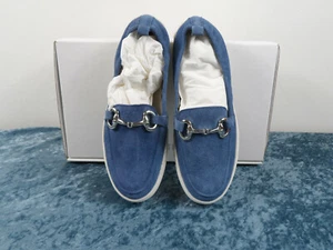 The FLEXX Womens Sneak A Bit Marine Suede Loafers - NEW - SIZE 6.5 - Picture 1 of 9
