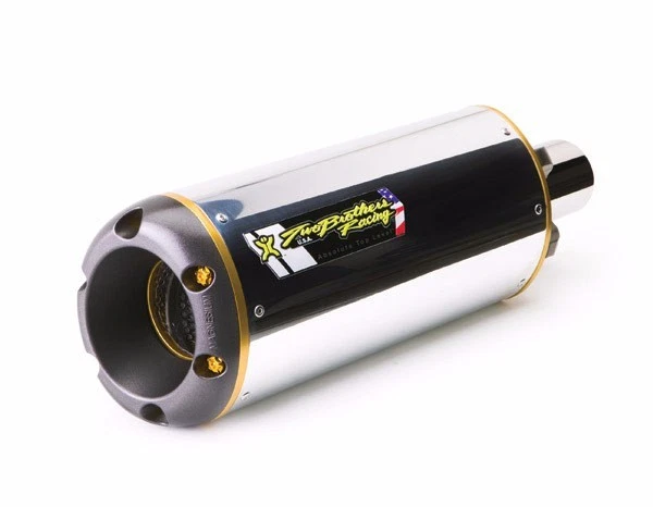 2006-2021 R6 Two Brothers Polished Aluminum Slip On Race Exhaust 005-1460406V - Image 1 of 1