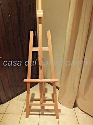 CAVALLETTO IN FAGGIO A LIRA MABEF  PER PITTORI  BELLE ARTI PITTURA TELE M13AL - Immagine 1 di 4