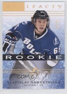 2014-15 Artifacts Rookies Gold Spectrum /25 Vladislav Namestnikov #142 Rookie RC