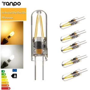 Mini G4 Led Light Bulbs 12V Home Lighting Filament Glass Lamps Cool White 6000K - Picture 1 of 8