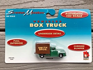 LIFE-LIKE 1/87 HO SCALE SCENE MASTER GREEN & BROWN SMITH BROS. BOX TRUCK 1644 FS - Picture 1 of 14