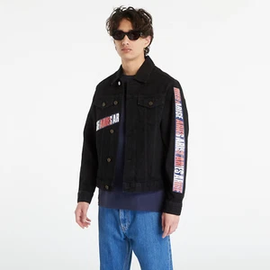 Tommy Hilfiger X Aries Unisex Size M Logo Taped Denim Jacket Black New w Tags - Bild 1 von 9