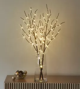 Hairui Lighted Willow Branches Battery Operated Home Mantle Christmas Decor - Picture 1 of 35